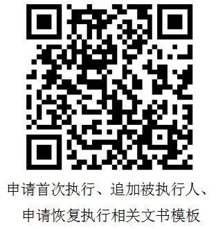 申请首次执行、追加被执行人、申请恢复执行相关文书模板.png